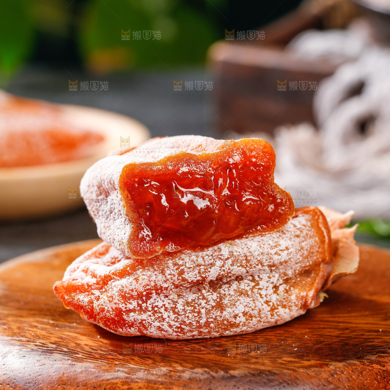 深底上的吊柿饼