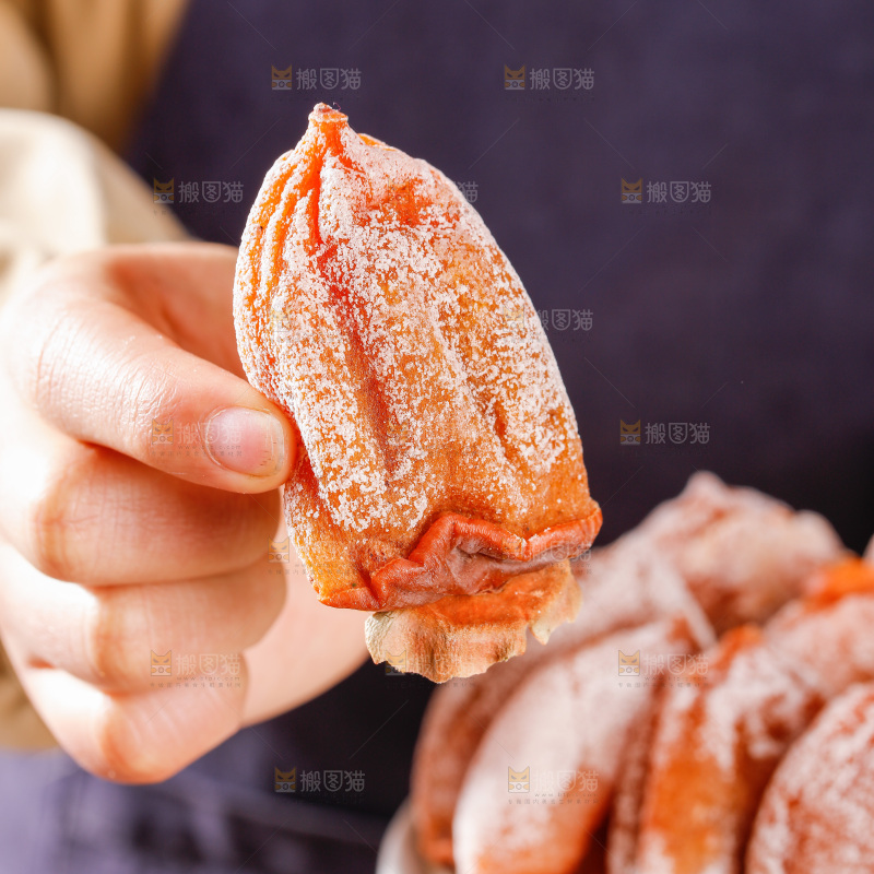 深底上的吊柿饼