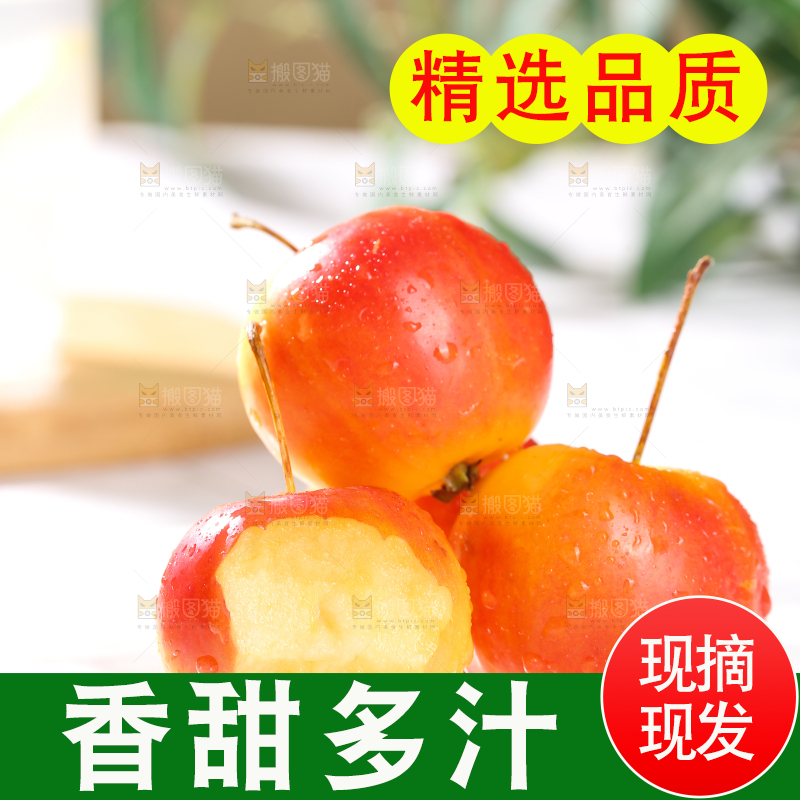 浅底上的海棠果