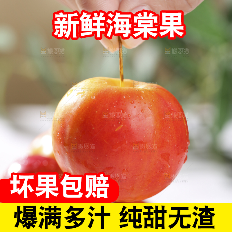 浅底上的海棠果