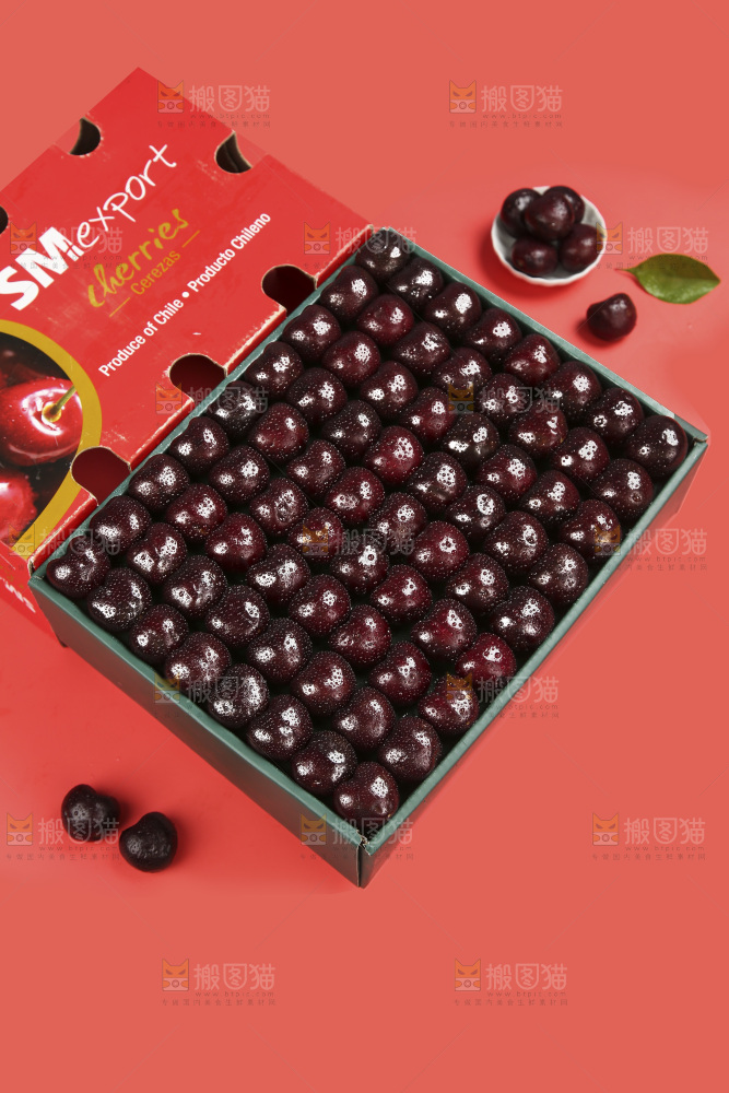 深底上的智利车厘子