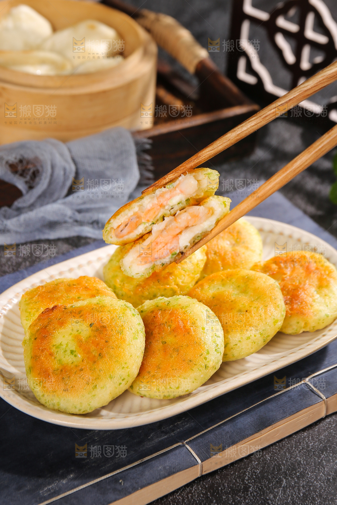 海苔鲜虾饼