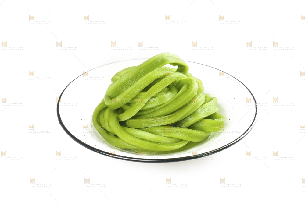 白底上的贡菜