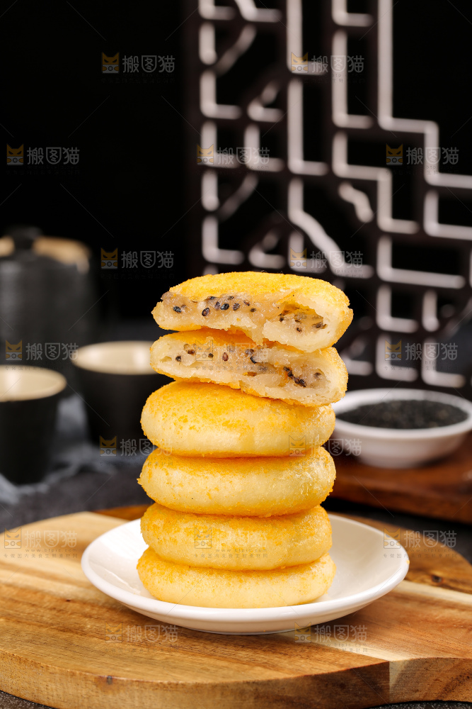 深底上的糖糕