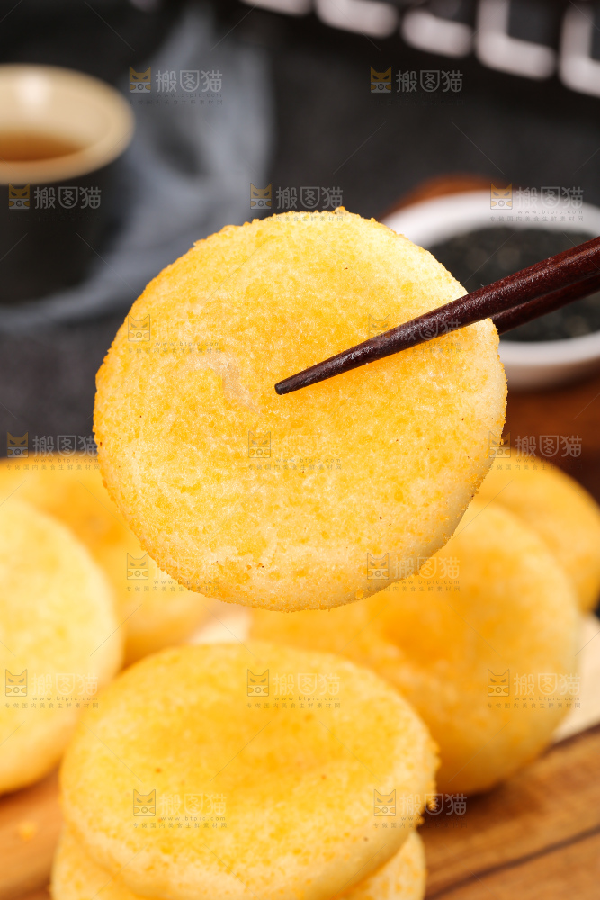 深底上的糖糕