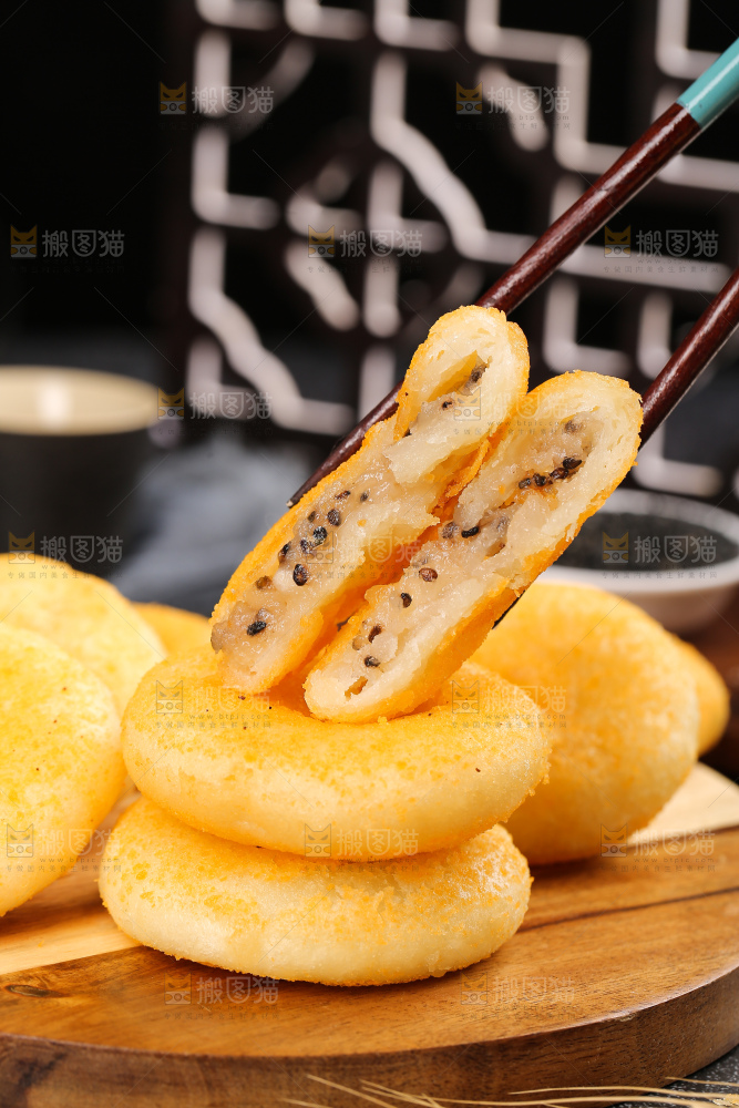 深底上的糖糕