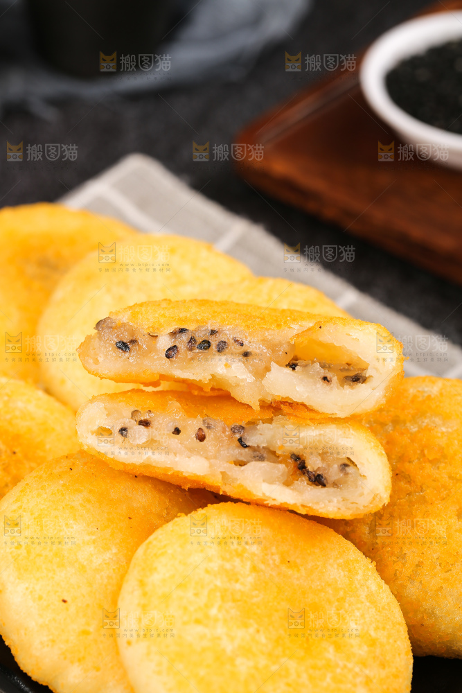 深底上的糖糕