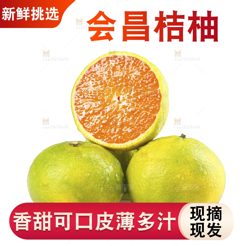 白底上的桔柚