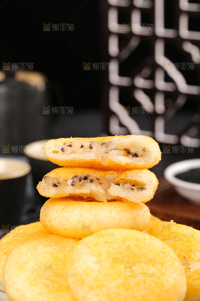 深底上的糖糕