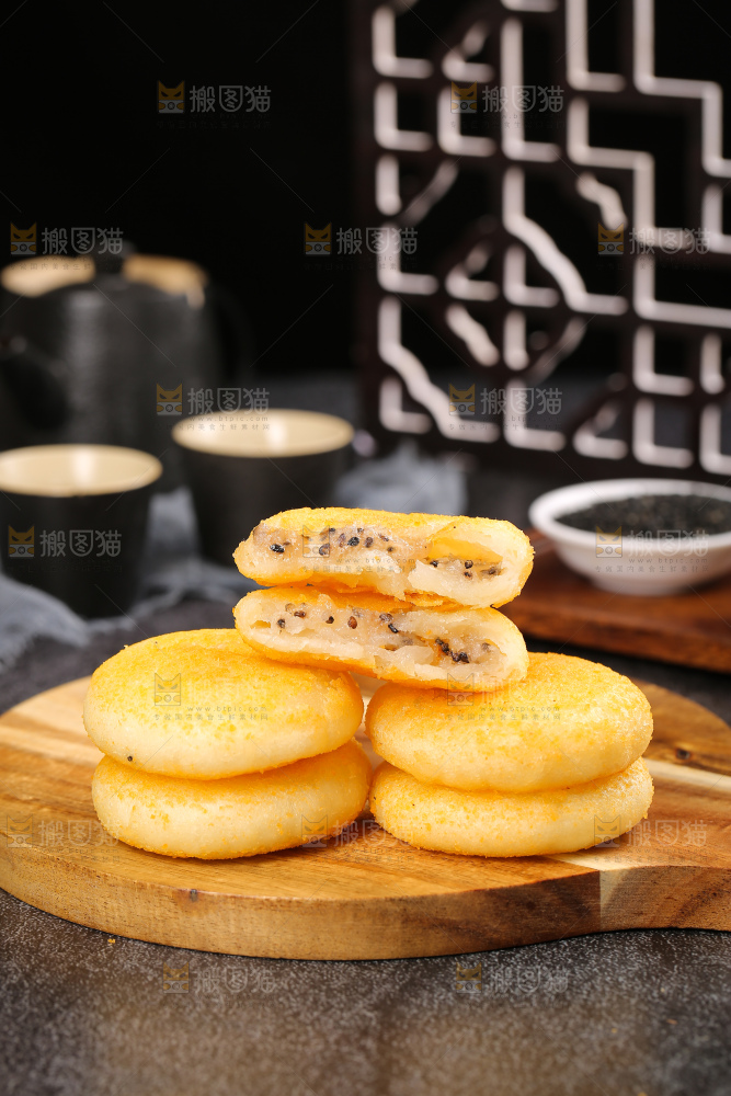 深底上的糖糕