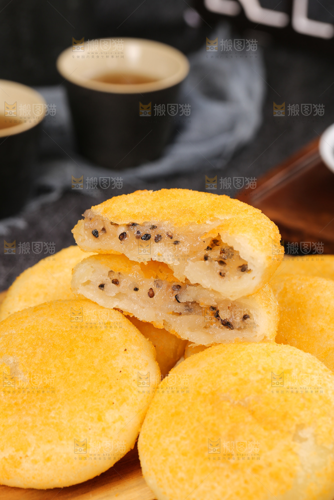 深底上的糖糕