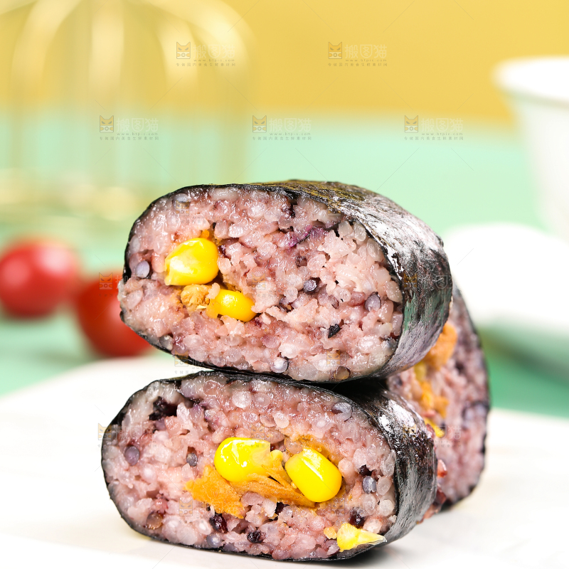 浅底上的手工大饭团