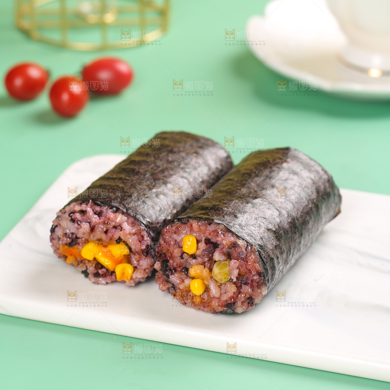 浅底上的手工大饭团