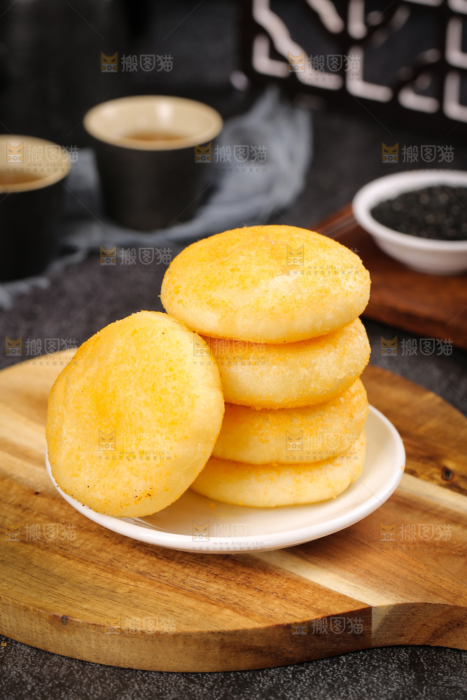 深底上的糖糕
