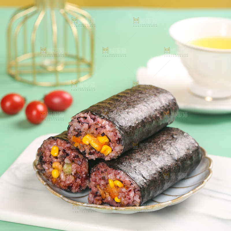 浅底上的手工大饭团