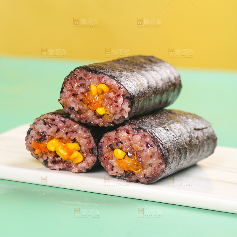 浅底上的手工大饭团