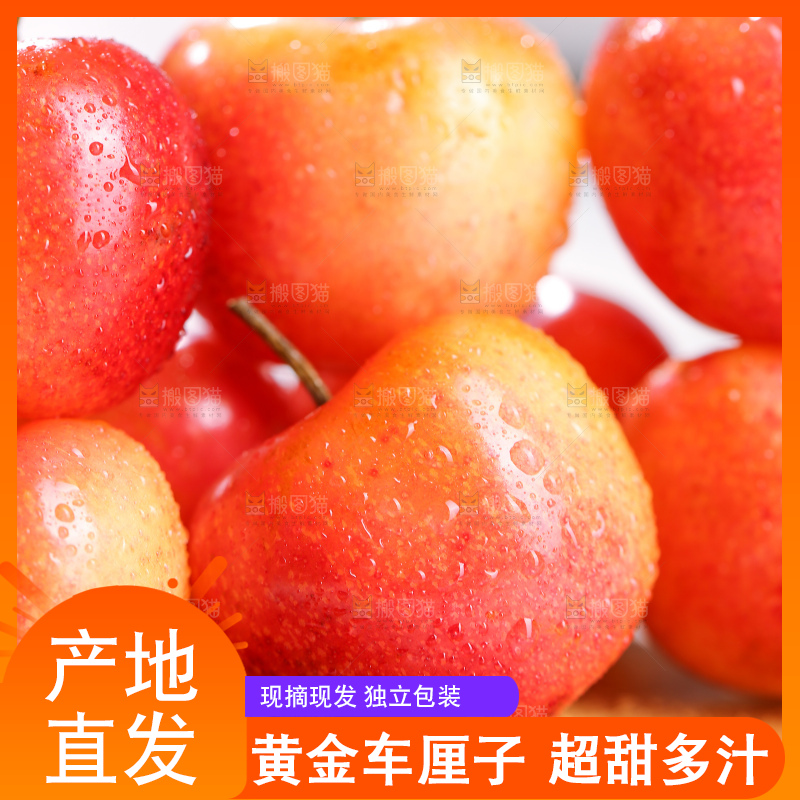 浅底上的黄金车厘子