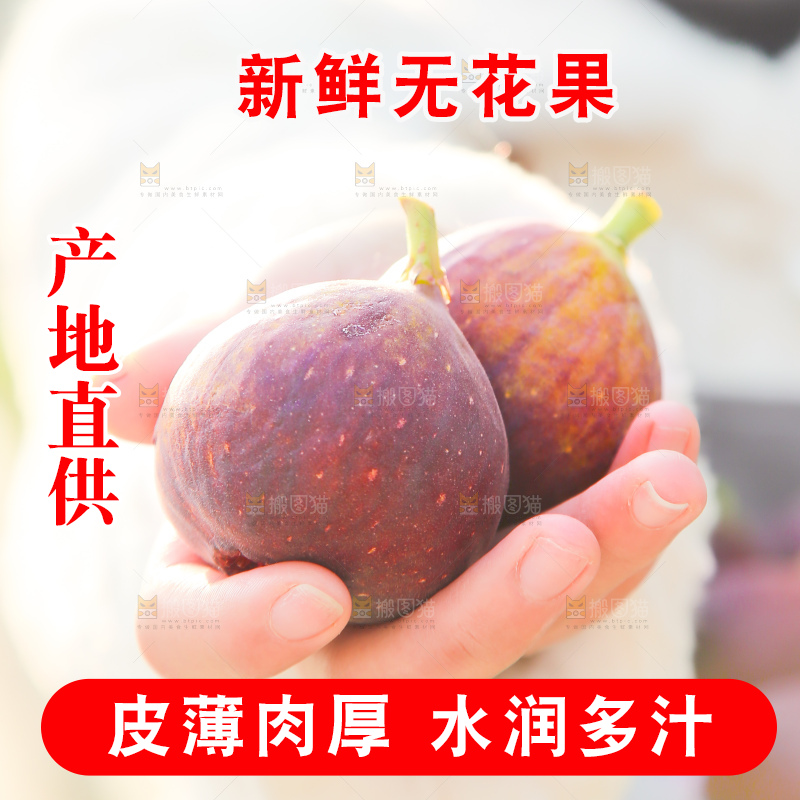 手里拿着无花果