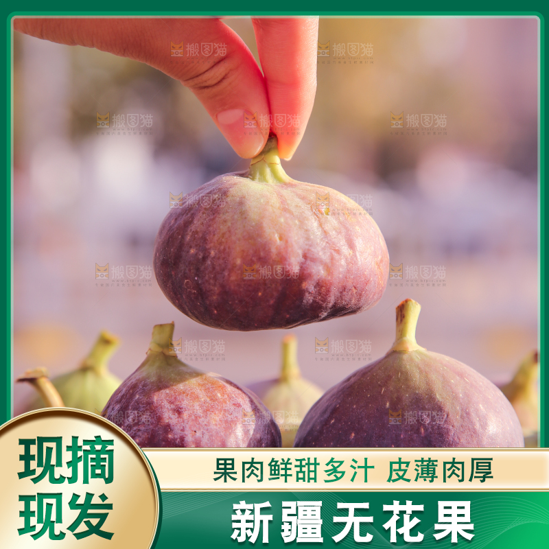 手里拿着无花果