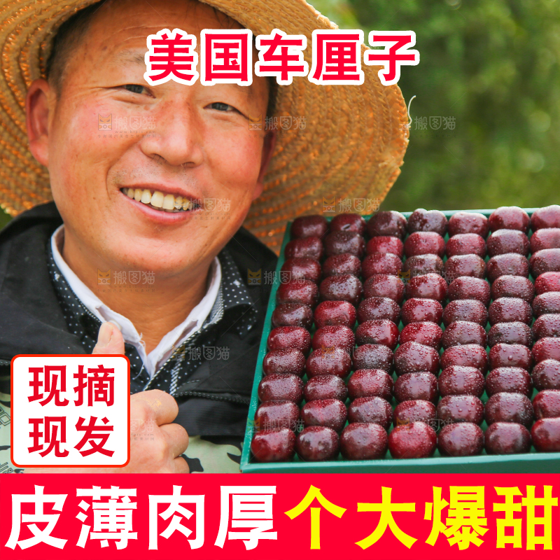 手里拿着车厘子