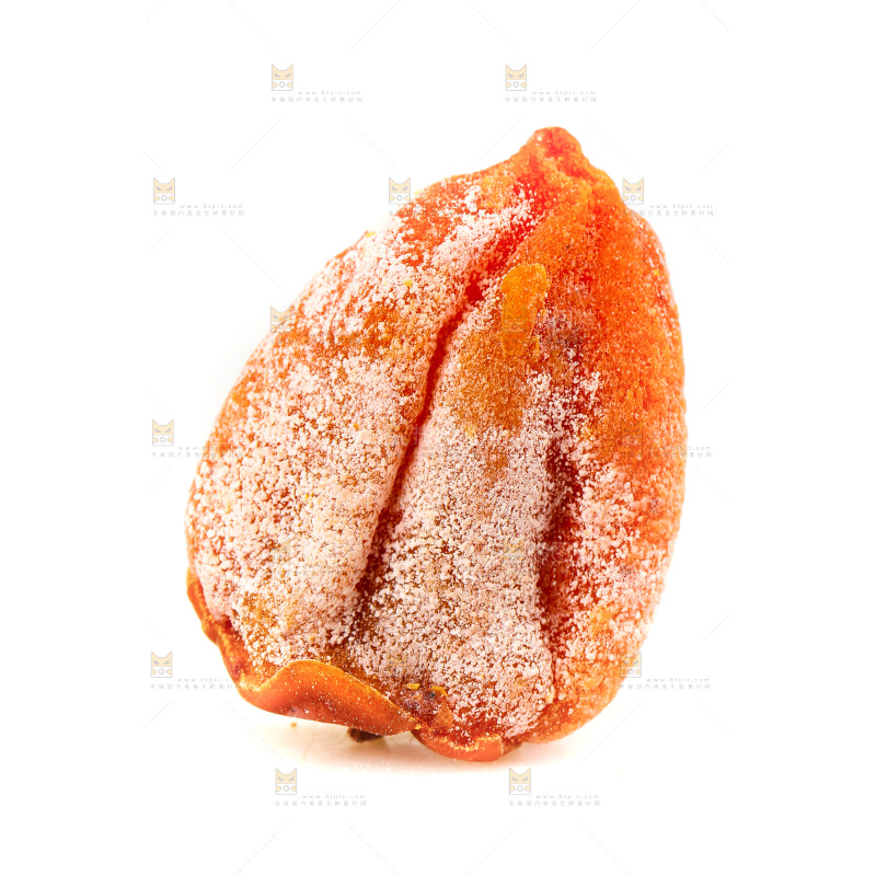 白底上的吊柿饼