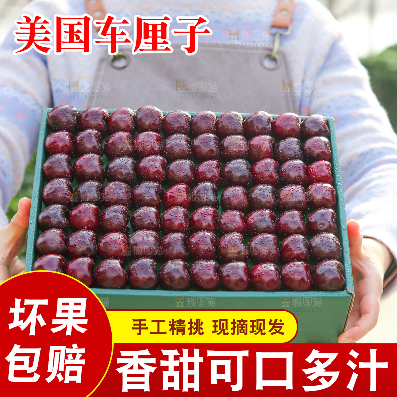 手里拿着车厘子
