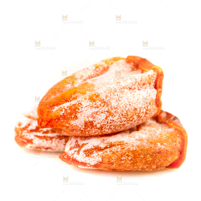 白底上的吊柿饼