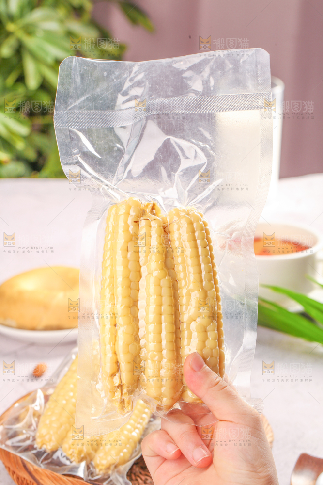 浅底上的手指糯玉米