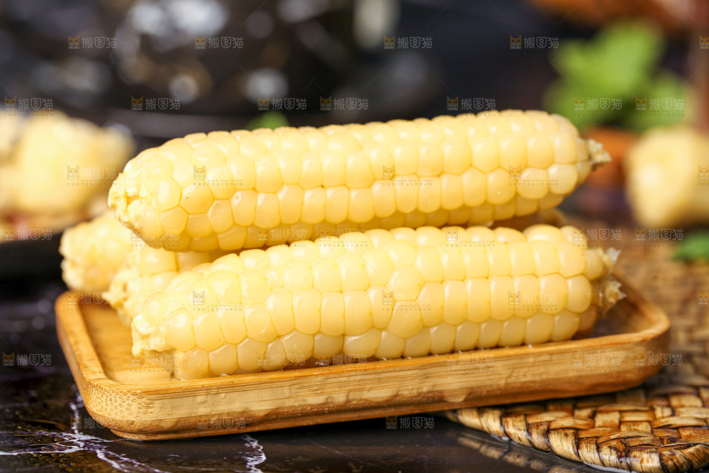 深底上的拇指小玉米