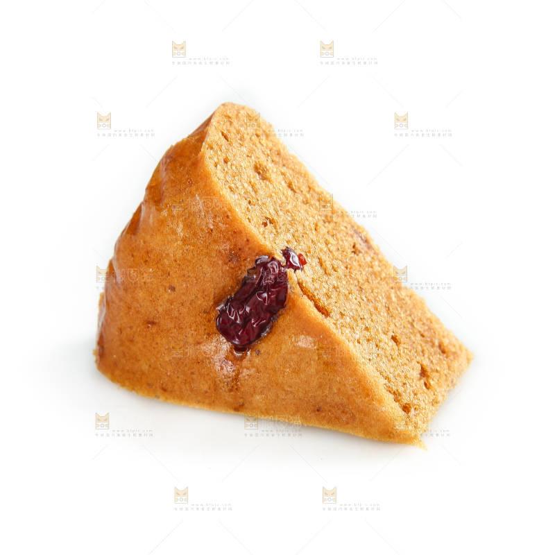白底上的红糖红枣发糕