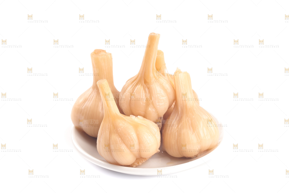 白底上的糖蒜