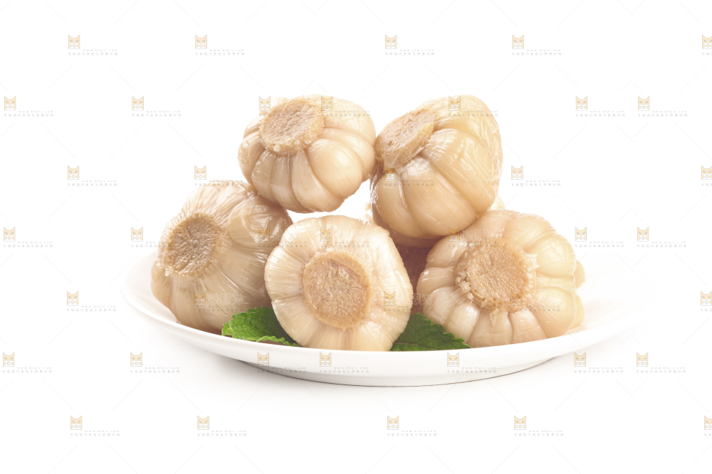 白底上的糖蒜