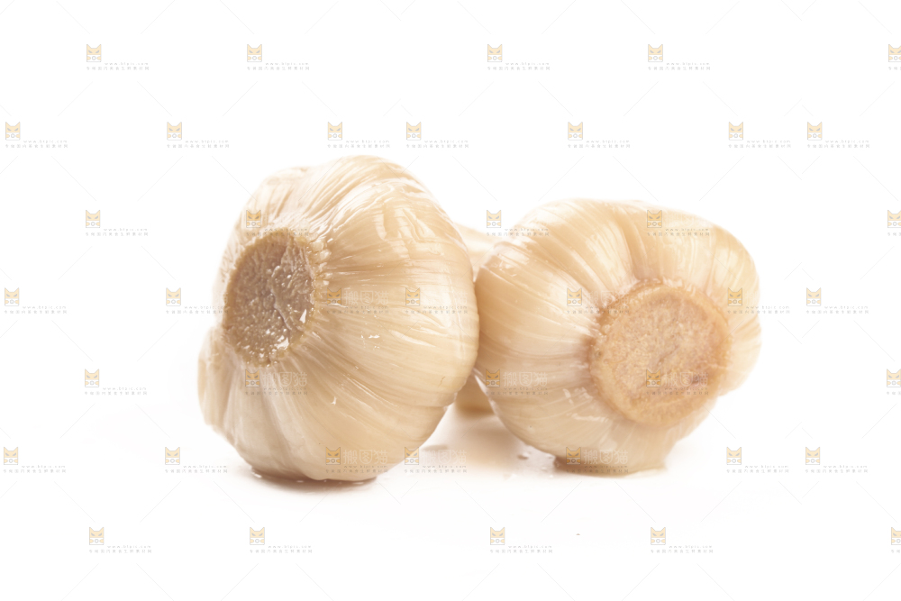 白底上的糖蒜