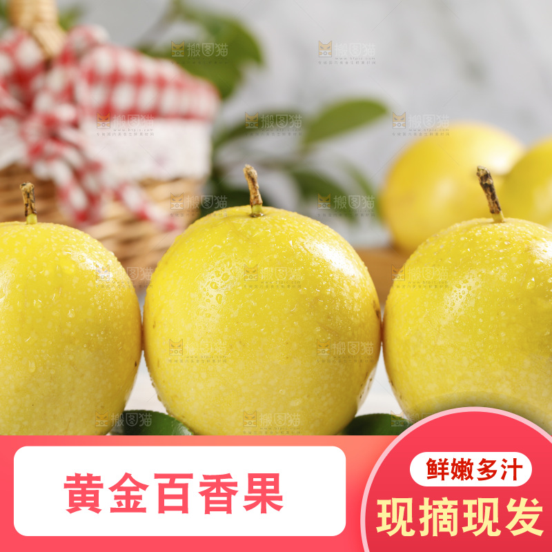 浅底上的黄金百香果