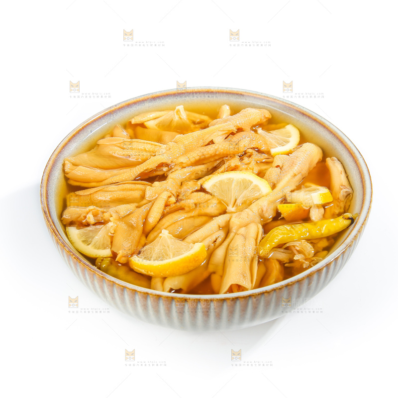 白底上的无骨鸭掌