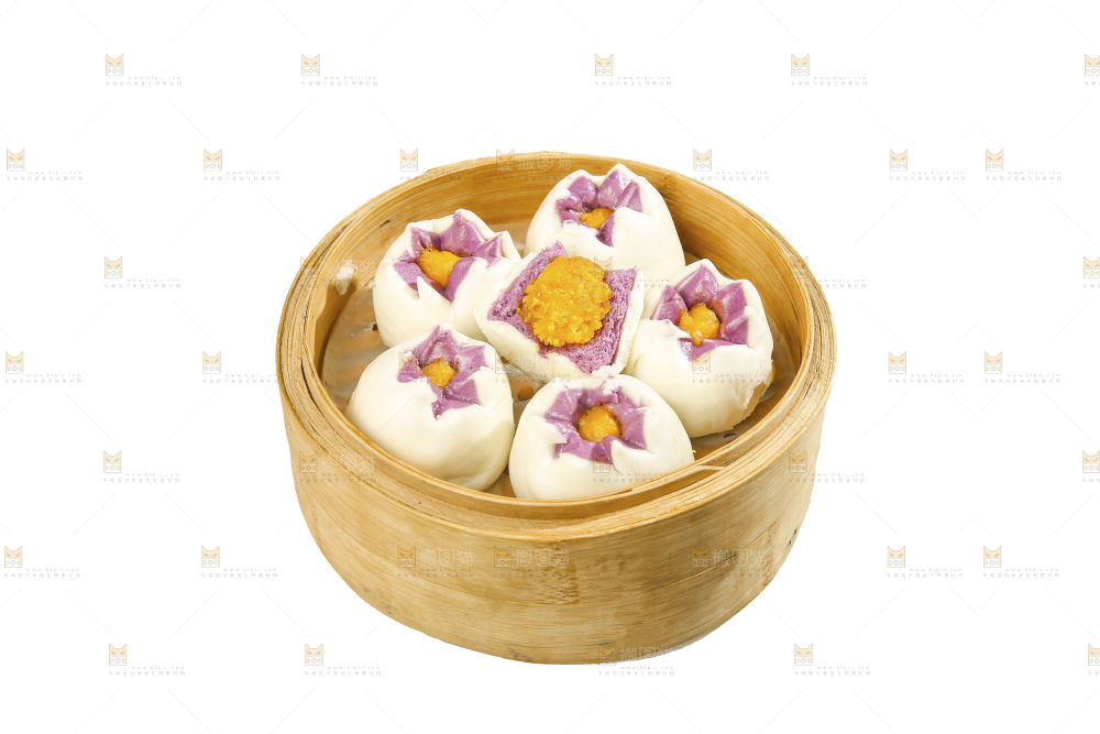 白底上的芙蓉包