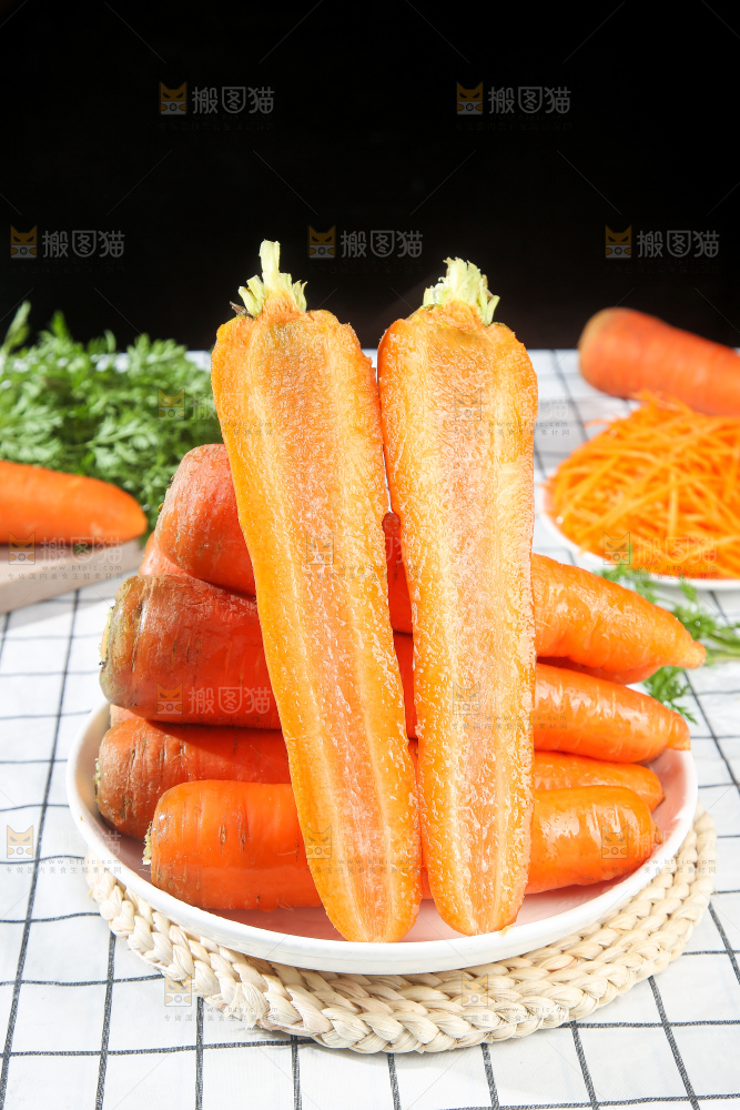 浅底上的胡萝卜