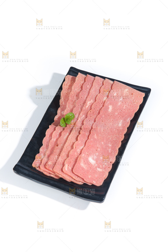 白底上的培根