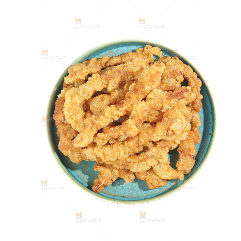 白底上的小酥肉