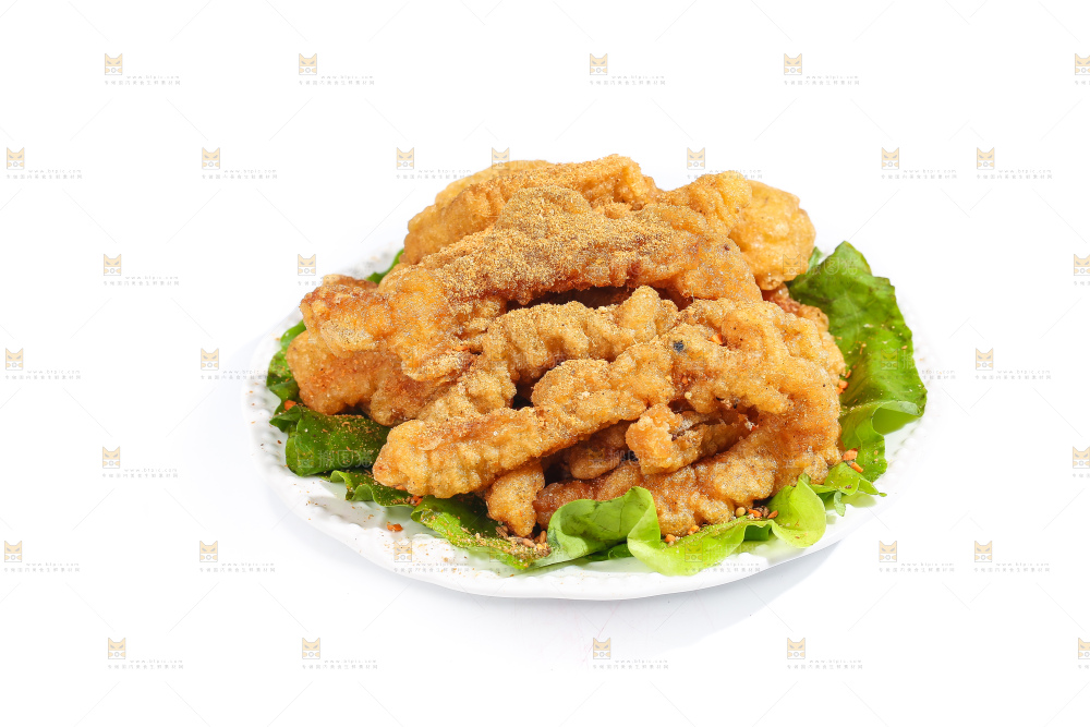 白底上的小酥肉