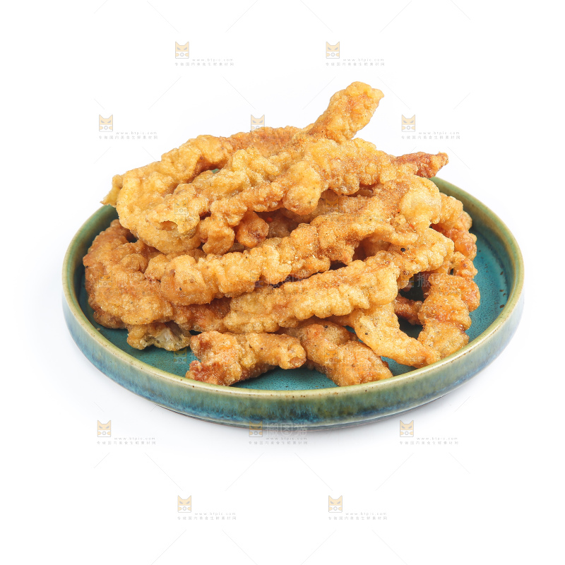 白底上的小酥肉