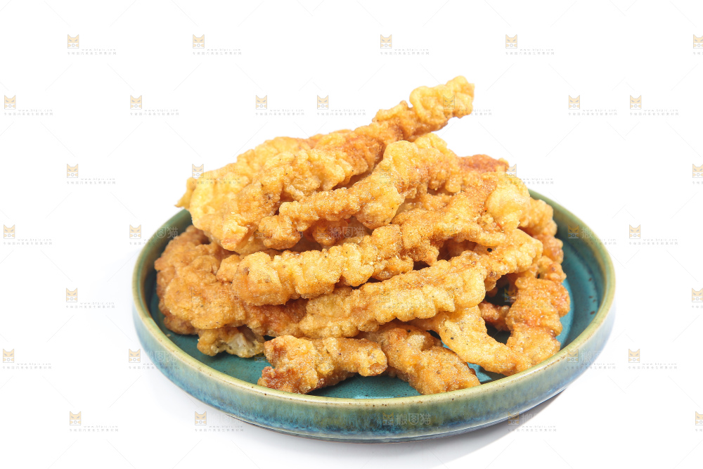 白底上的小酥肉
