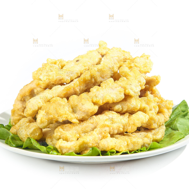 白底上的小酥肉