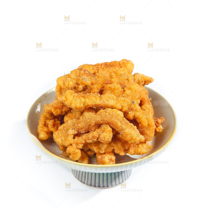 白底上的小酥肉
