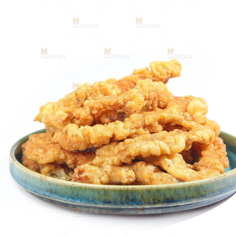 白底上的小酥肉