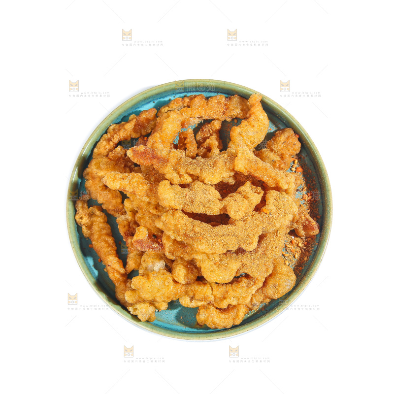 白底上的小酥肉