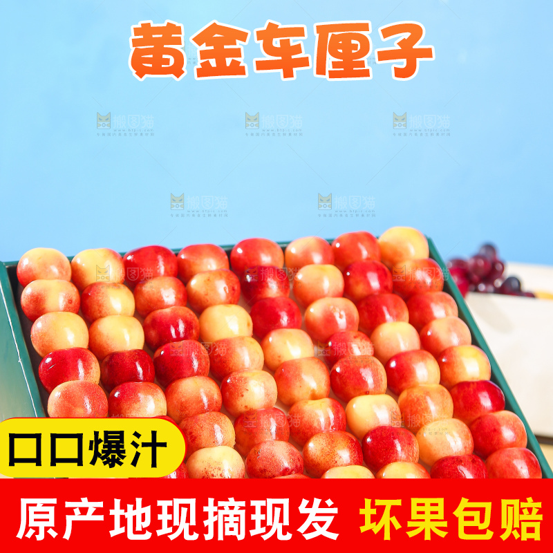 浅底上的黄金车厘子