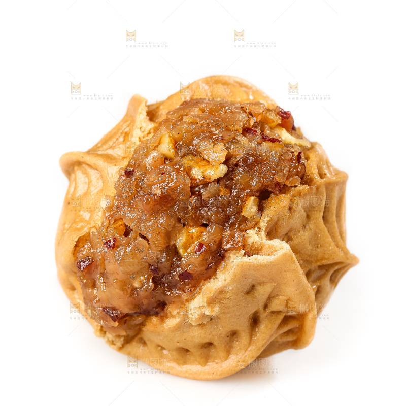 白底上的核桃包