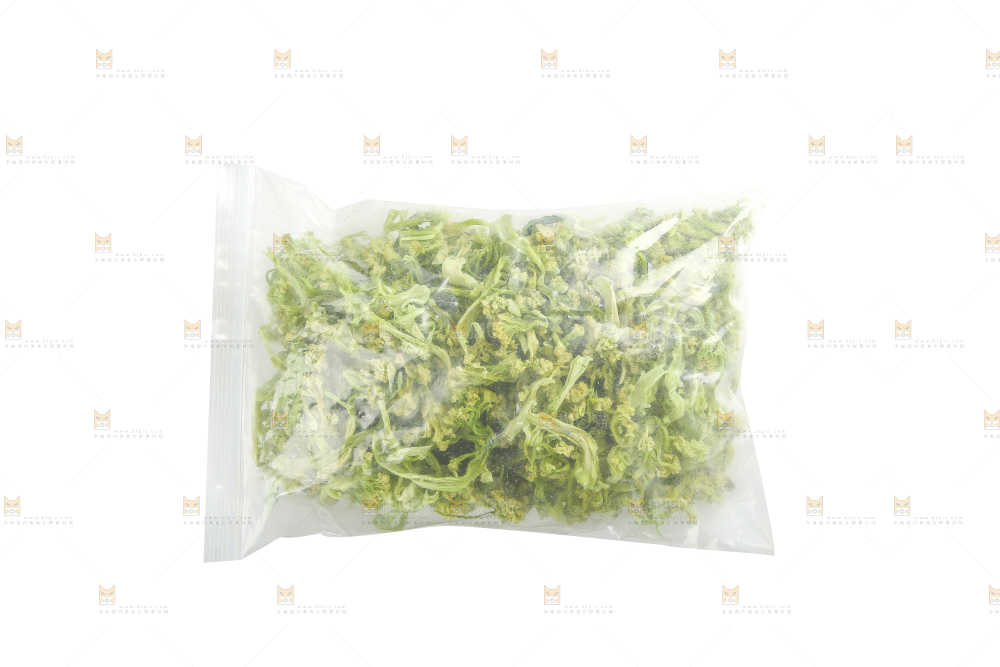 白底上的干花菜