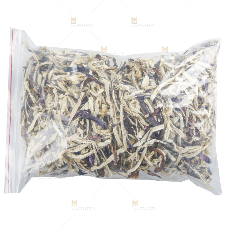 白底上的茄子干